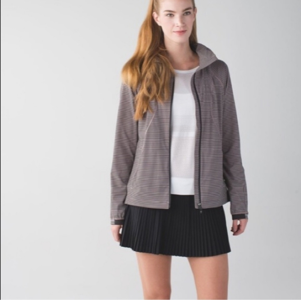 Lululemon Go The Distance Jacket Mini Pop Stripe Printed  Size 4